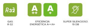 Iconos certificaciones aire acondicionado Brissa